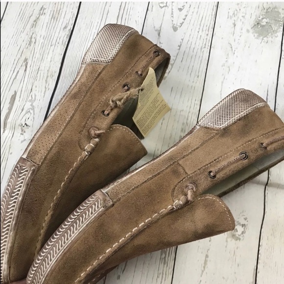 Rogue Men’s Driving Shoes Slip On Brushed Leather - Picture 8 of 8